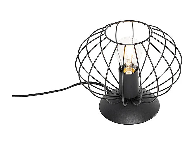 Lampe de table industrielle noire - Margarita