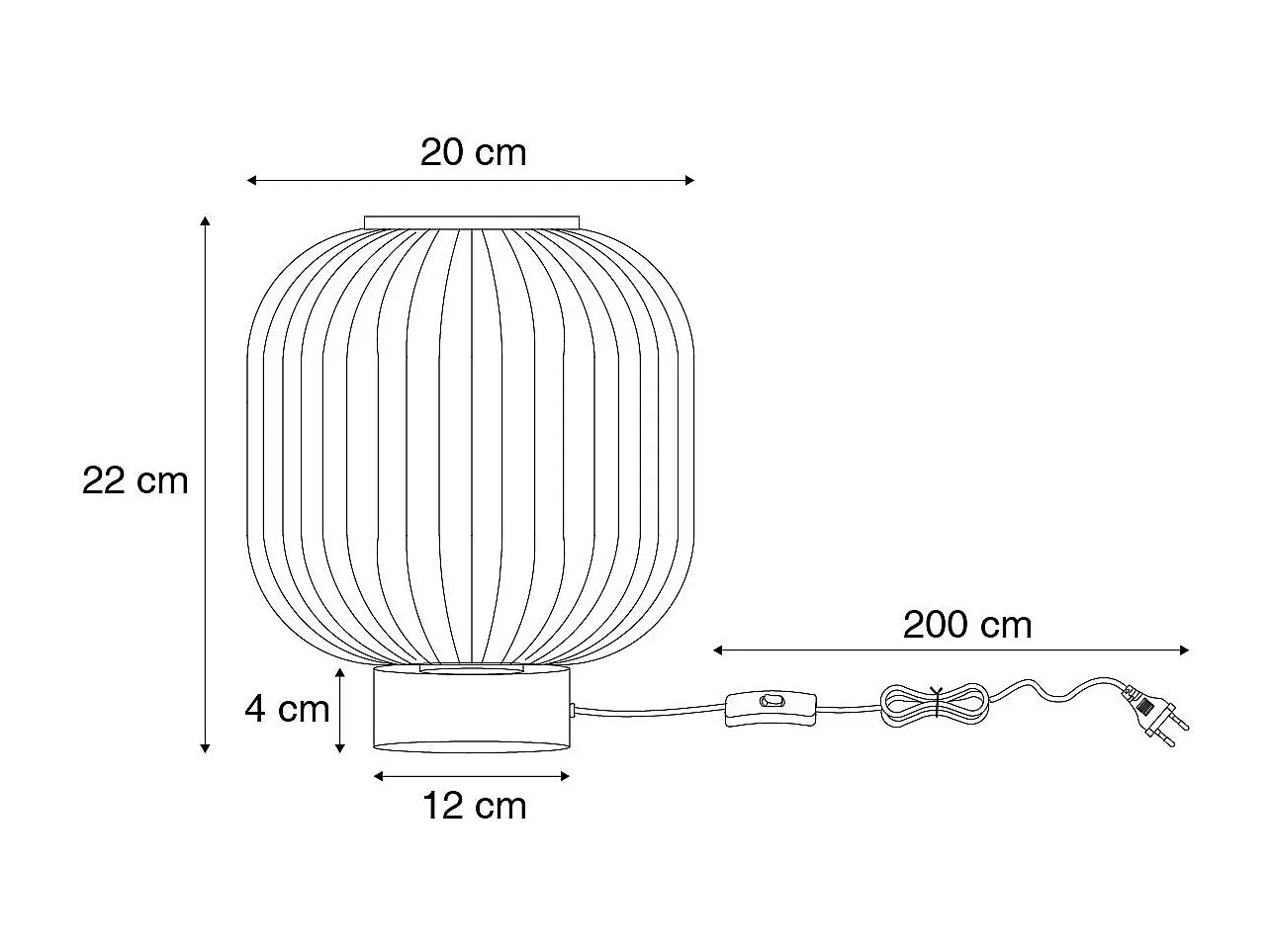 Lampe de table Art Déco noire avec verre fumé - Karel