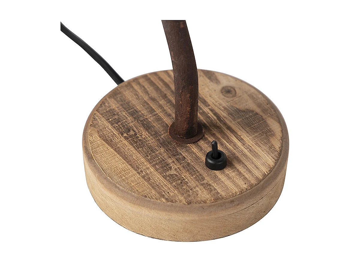 Lampe de table rustique brun rouille - Rax