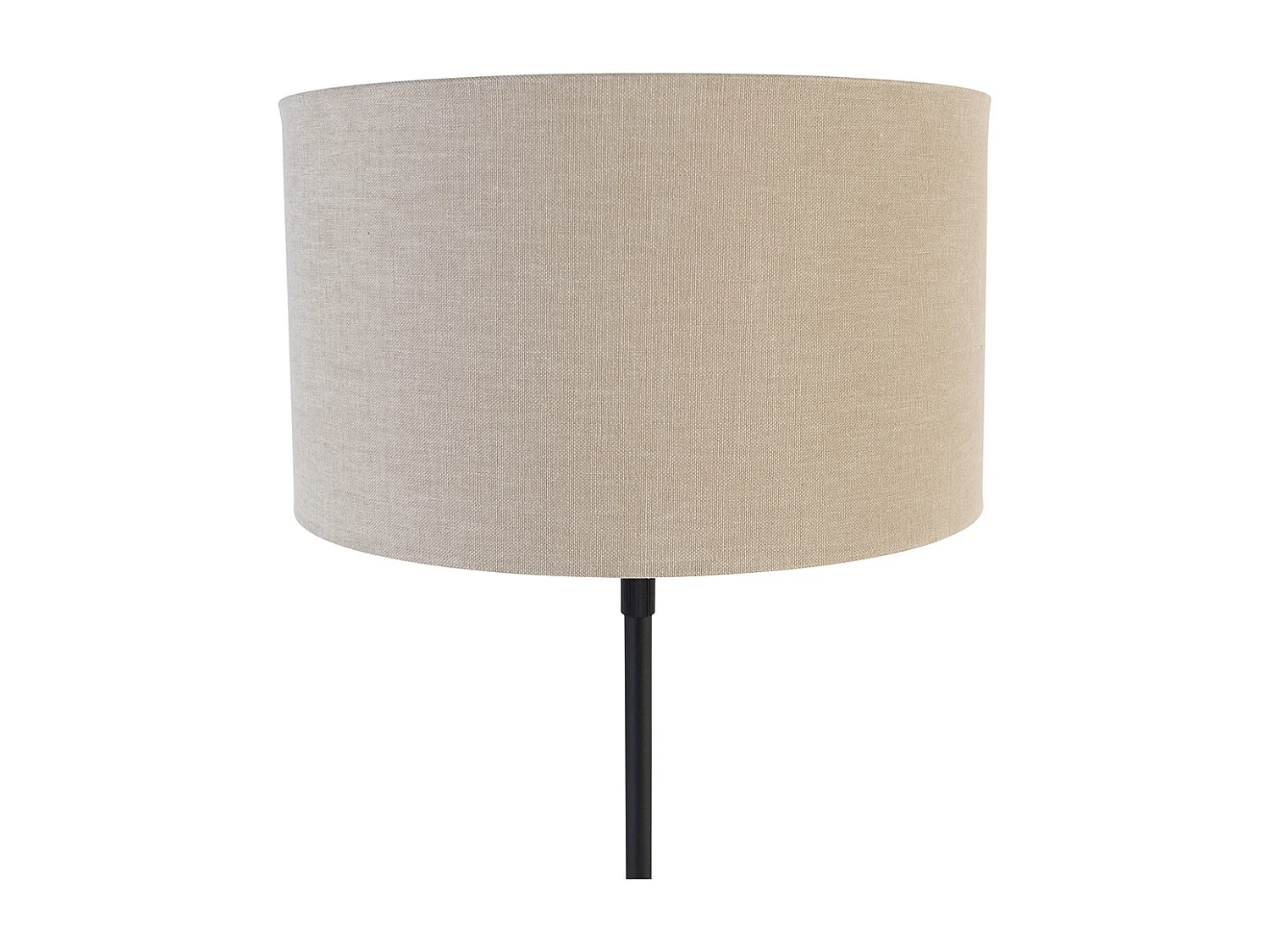 Lampe de table noire réglable avec abat-jour marron clair 35 cm - Parte