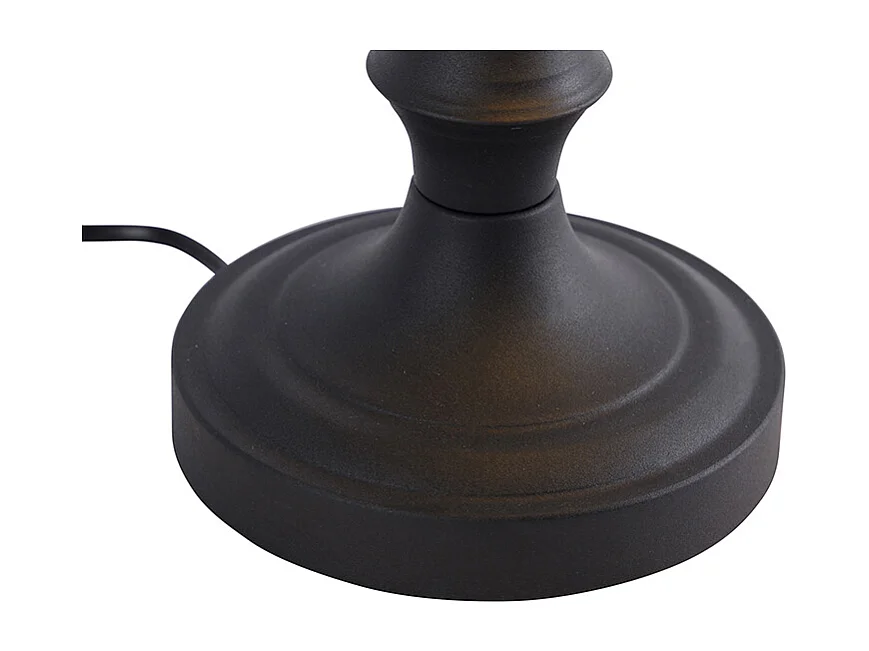 Lampe de notaire classique noire avec verre miroir fumé - Banker