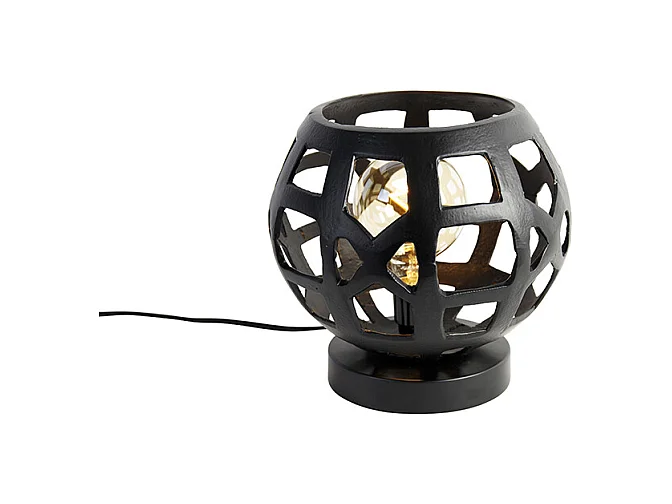 Lampe de table industrielle noire - Bobby