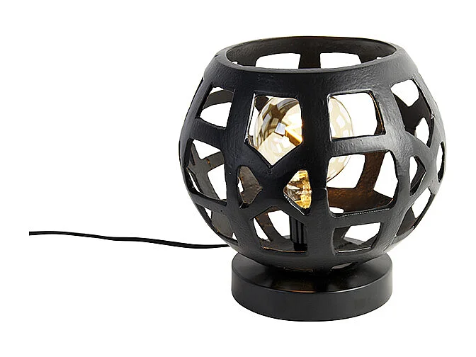 Lampe de table industrielle noire - Bobby