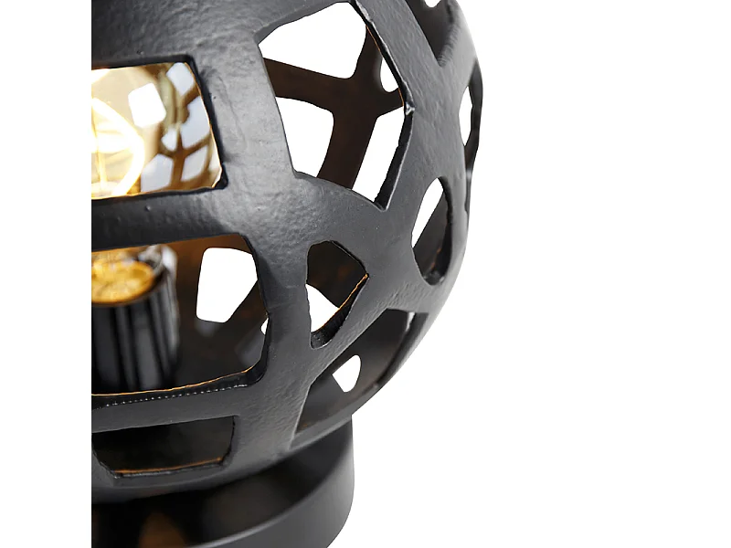 Lampe de table industrielle noire - Bobby