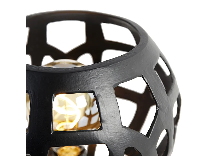 Lampe de table industrielle noire - Bobby