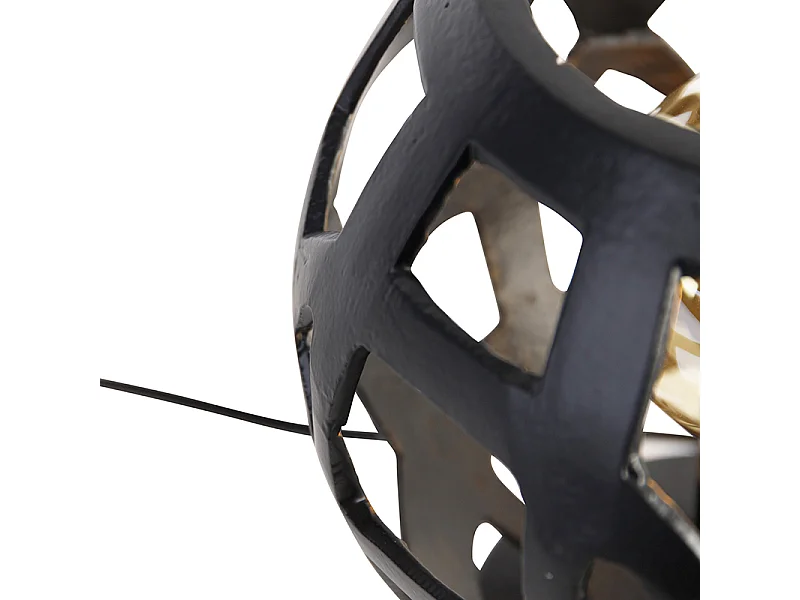 Lampe de table industrielle noire - Bobby