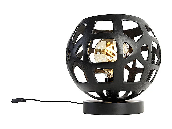 Lampe de table industrielle noire - Bobby