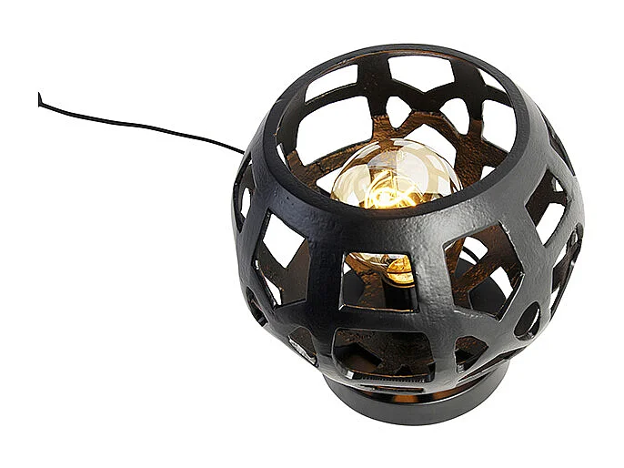 Lampe de table industrielle noire - Bobby