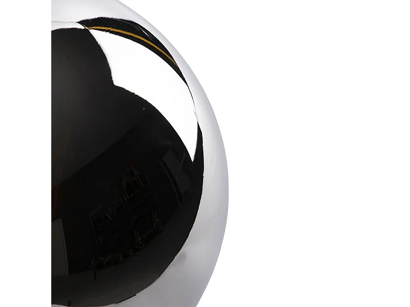 Lampe de table Art Déco noire avec verre fumé - Pallon
