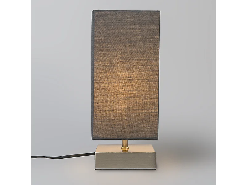 Lampe de table moderne grise avec acier - Milo