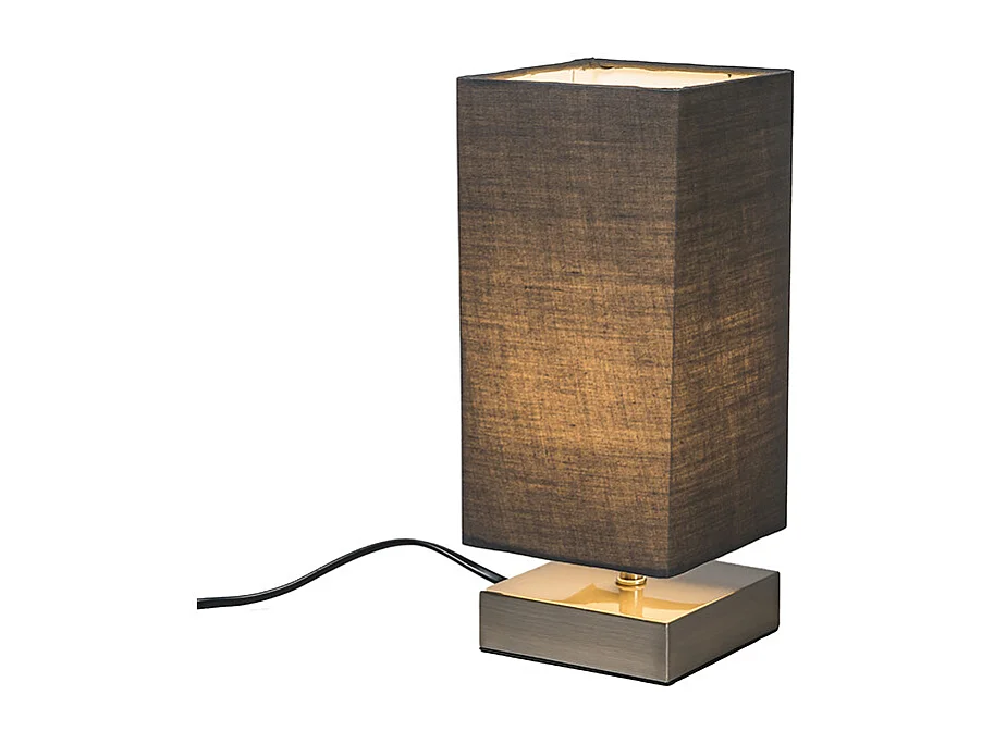 Lampe de table moderne grise avec acier - Milo