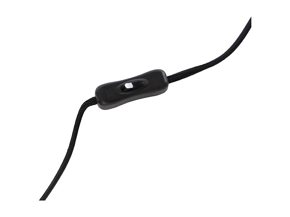 Lampe de table moderne noire avec abat-jour en velours noir - Rich