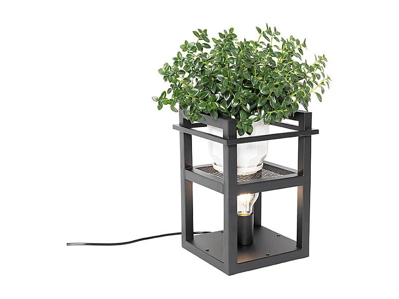 Lampe de table industrielle noire - Cage Rack