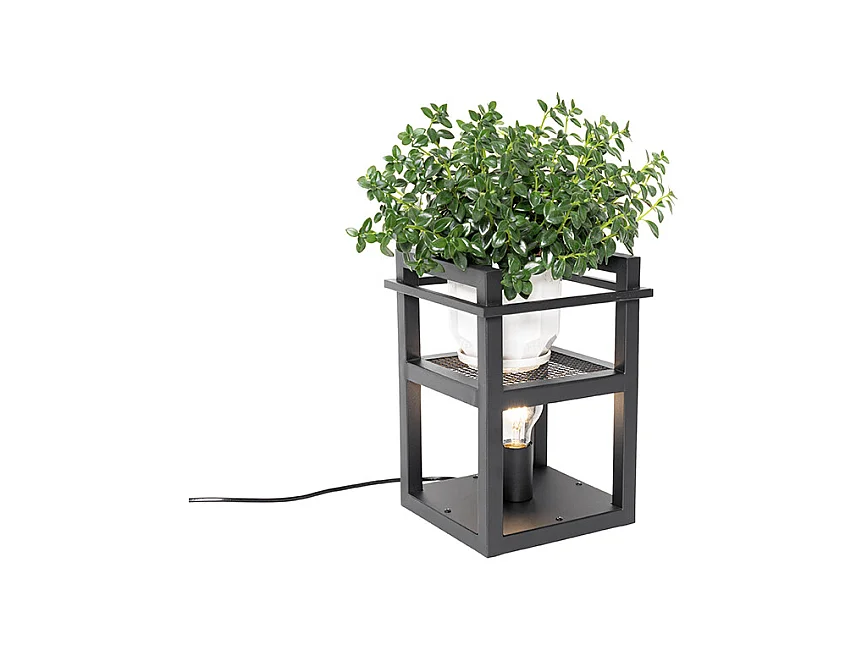 Lampe de table industrielle noire - Cage Rack