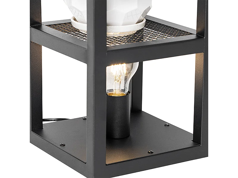 Lampe de table industrielle noire - Cage Rack