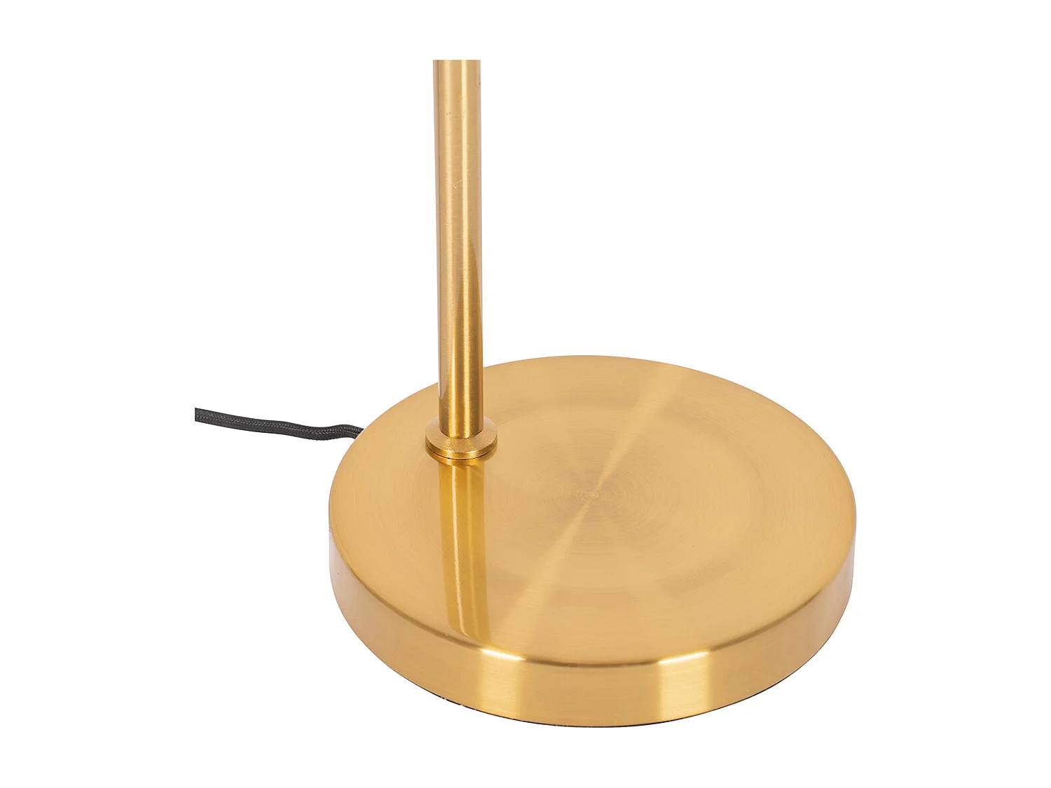 Lampe de table Art Déco or et verre opale - Flore