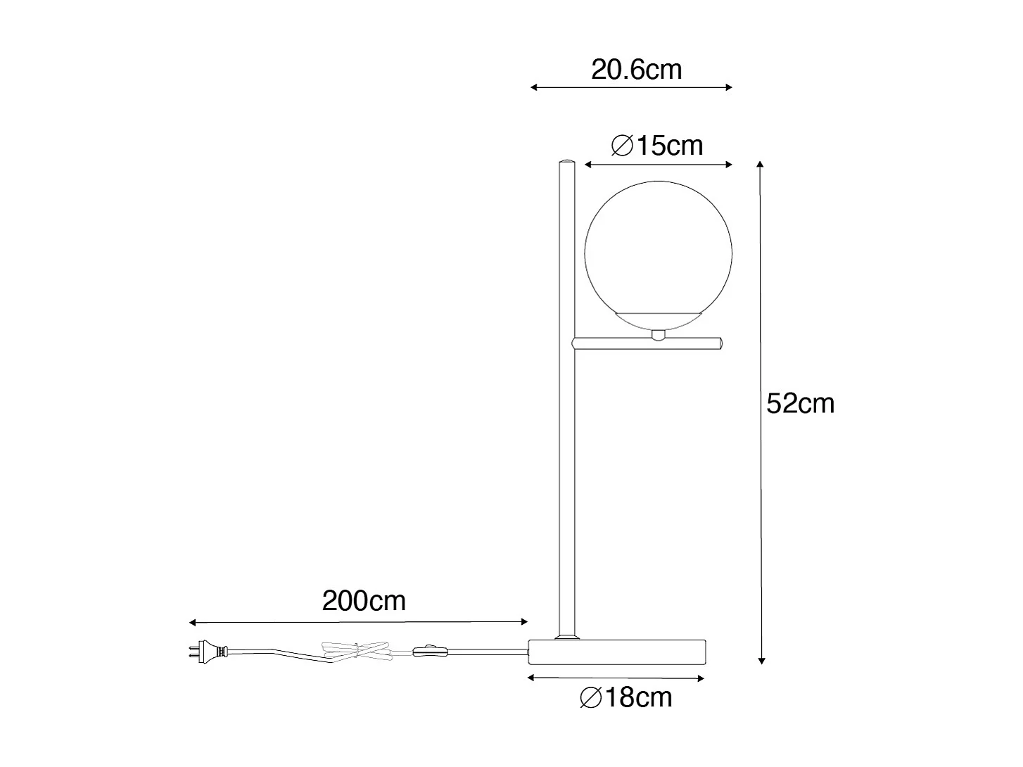 Lampe de table Art déco dorée et verre opale - Flore