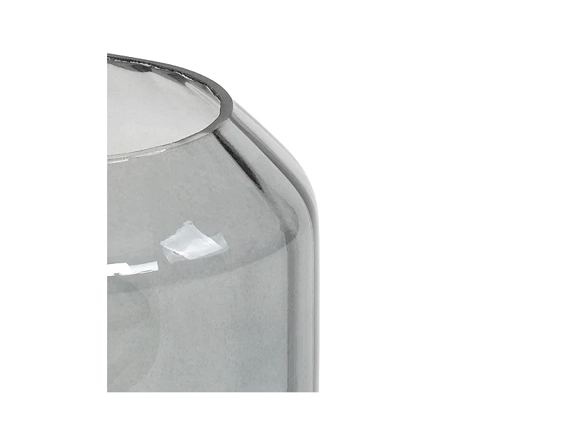 Lampe de table design en laiton avec verre fumé - Stiklo