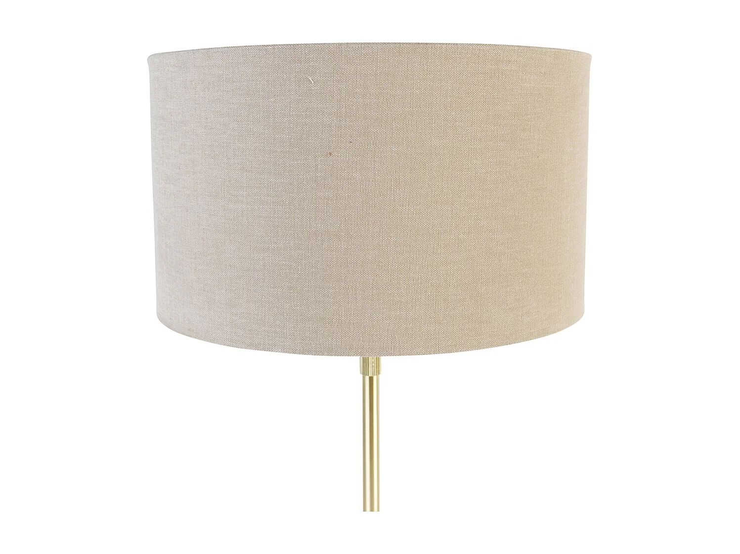 Lampe à poser dorée orientable avec abat-jour marron clair 35 cm - Parte