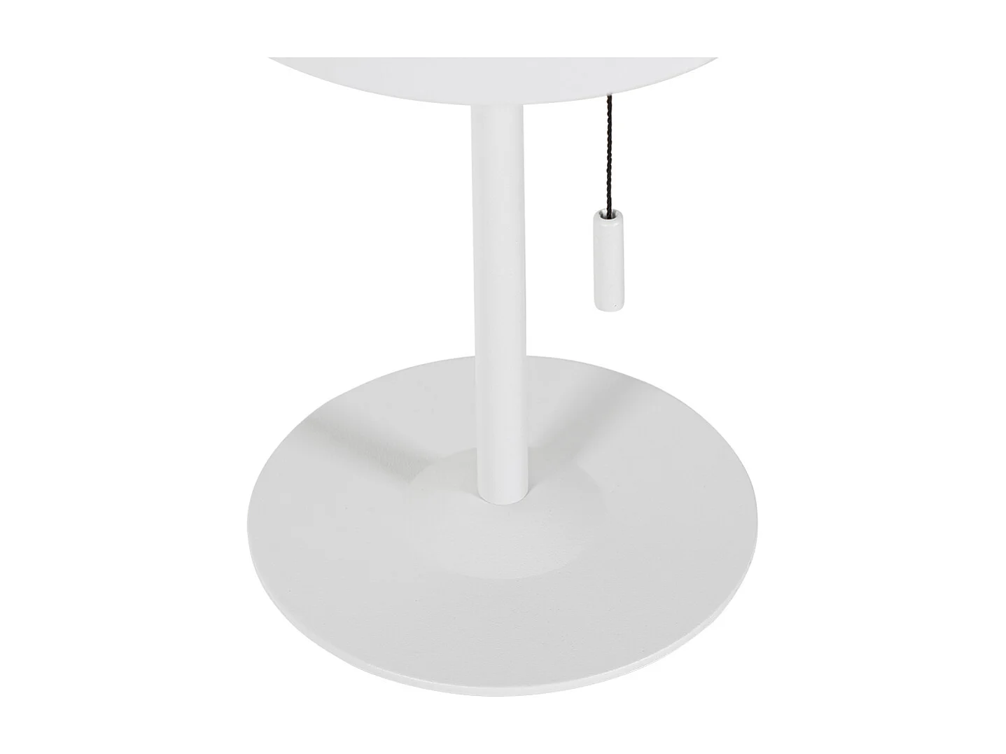 Lampe de table d'extérieur blanche avec LED dimmable en 3 étapes rechargeable et solaire - Ferre