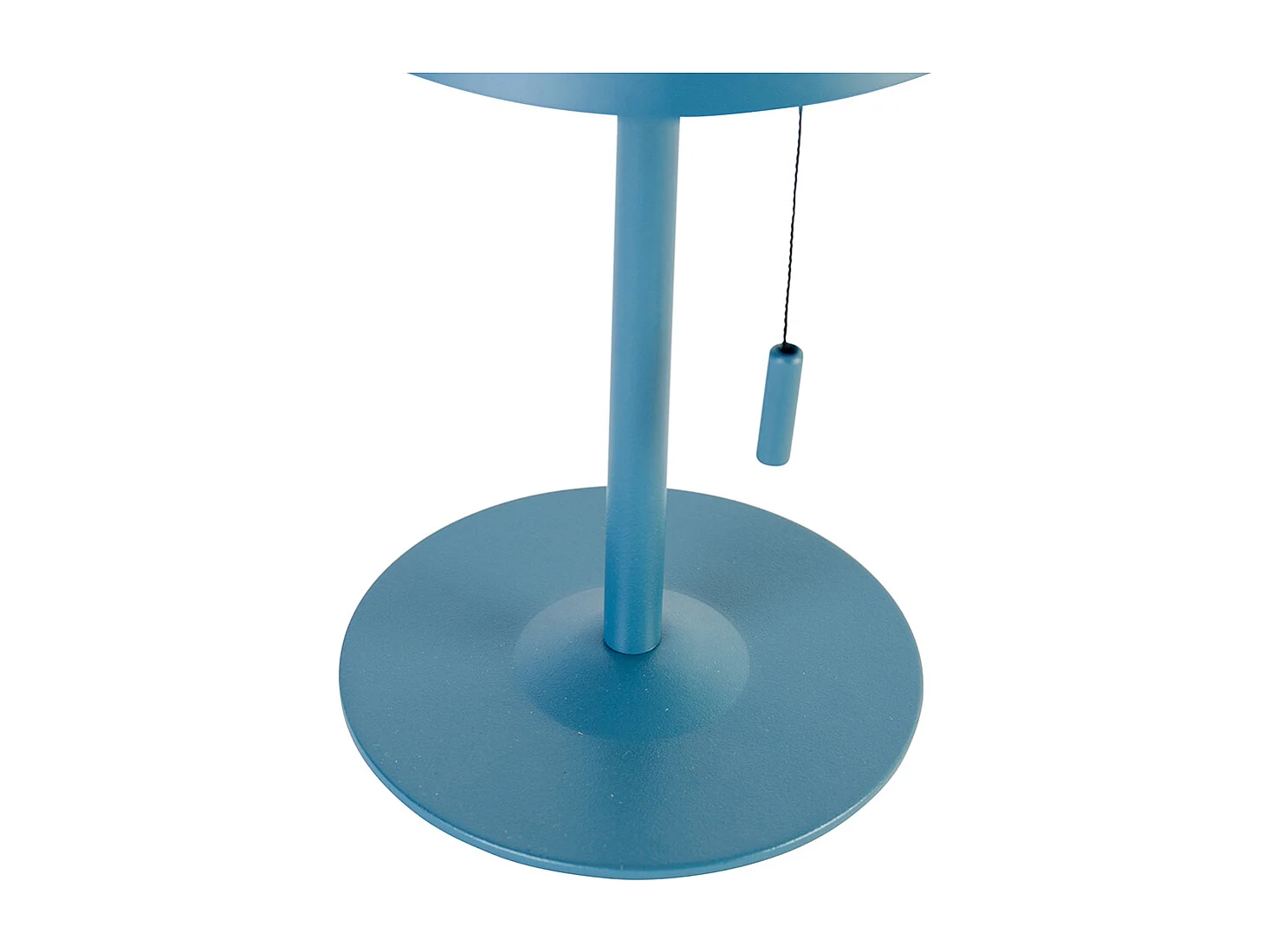 Lampe de table d'extérieur bleue avec LED 3 niveaux de luminosité, rechargeable et solaire - Ferre