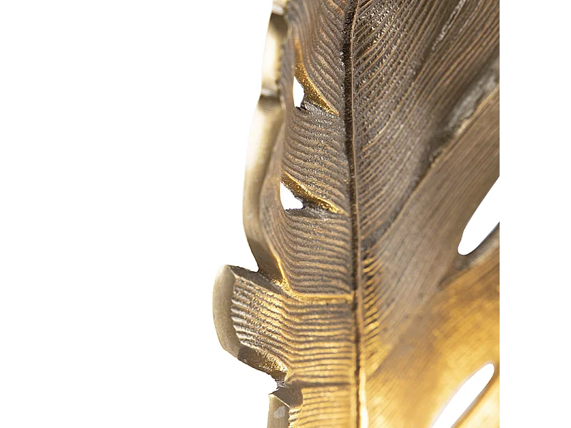 Lampe de table Art déco bronze avec base en marbre - Leaf