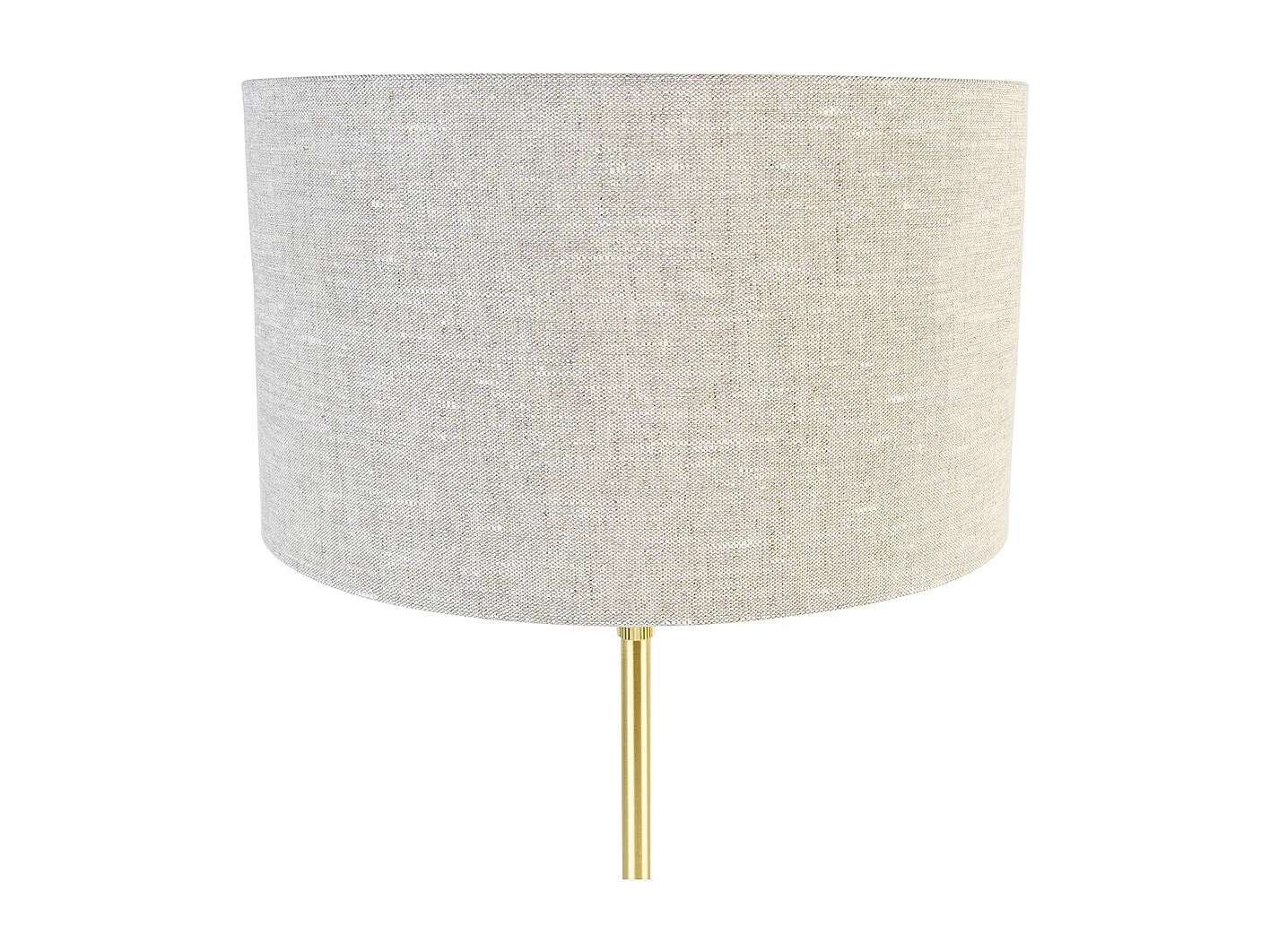 Lampe de table dorée réglable avec abat-jour gris clair 35 cm - Parte