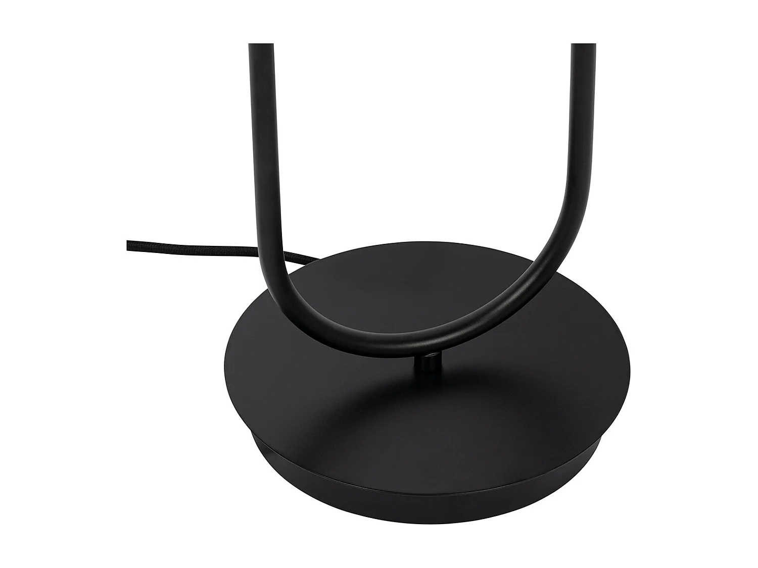 Lampe de table Art déco noire avec verre fumé 2 lumières - Laura