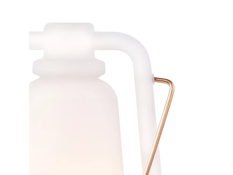 Lampe de table blanche effet flamme 22 cm - STORM MINI