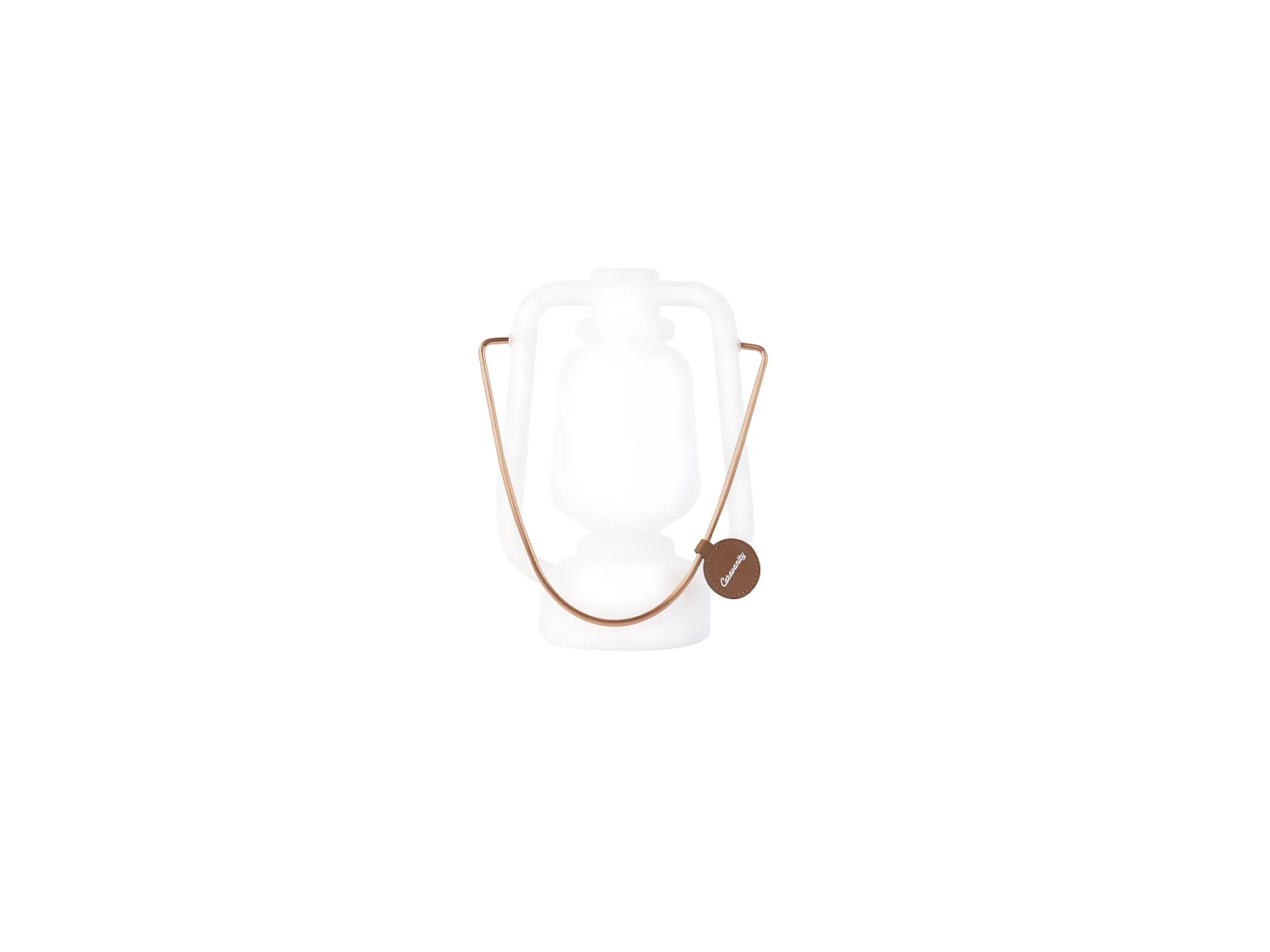 Lampe de table blanche effet flamme 22 cm - STORM MINI
