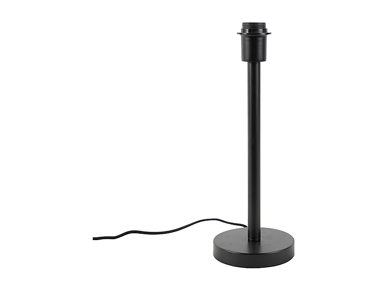 Lampe de table moderne noire sans abat-jour - Simplo