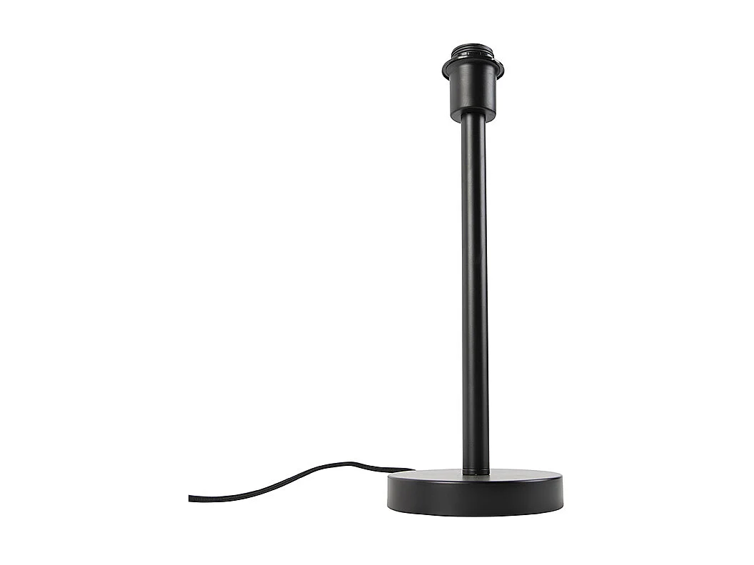 Lampe de table moderne noire sans abat-jour - Simplo