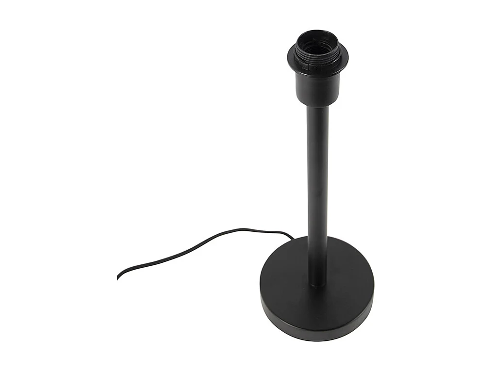 Lampe de table moderne noire sans abat-jour - Simplo