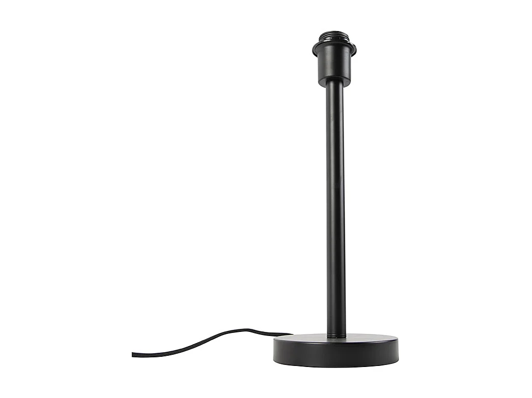 Lampe de table moderne noire sans abat-jour - Simplo