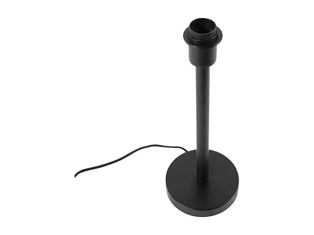 Lampe de table moderne noire sans abat-jour - Simplo