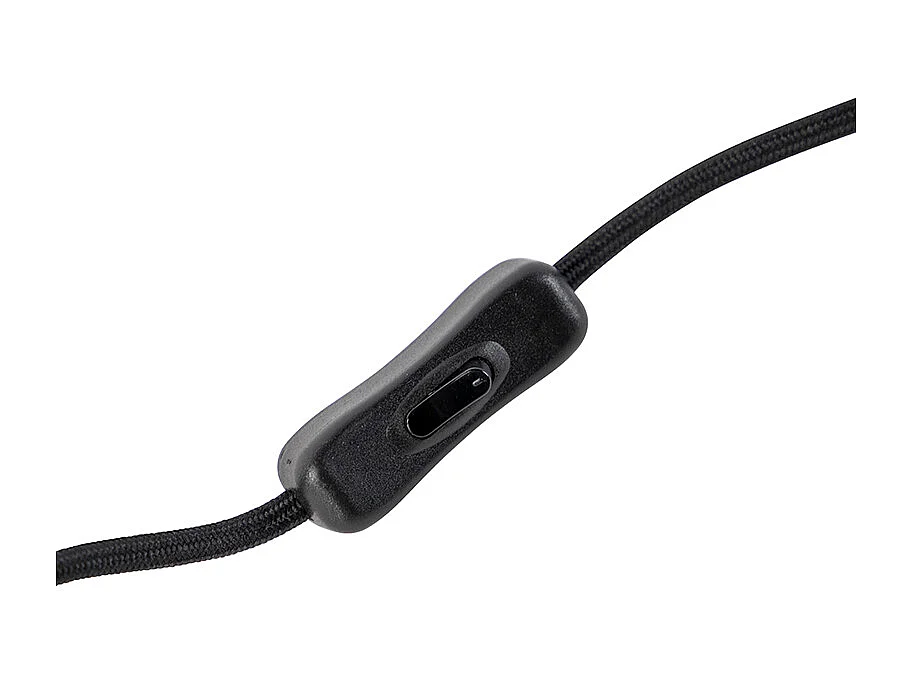 Lampe de table moderne noire sans abat-jour - Simplo