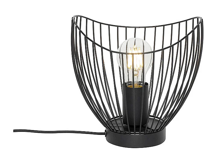 Lampe de table moderne noire 20 cm - Pua
