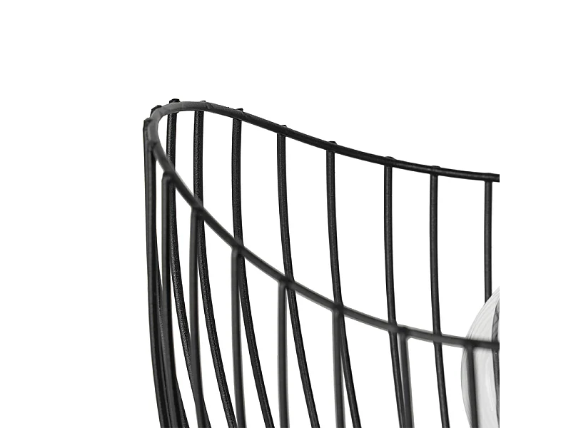 Lampe de table moderne noire 20 cm - Pua