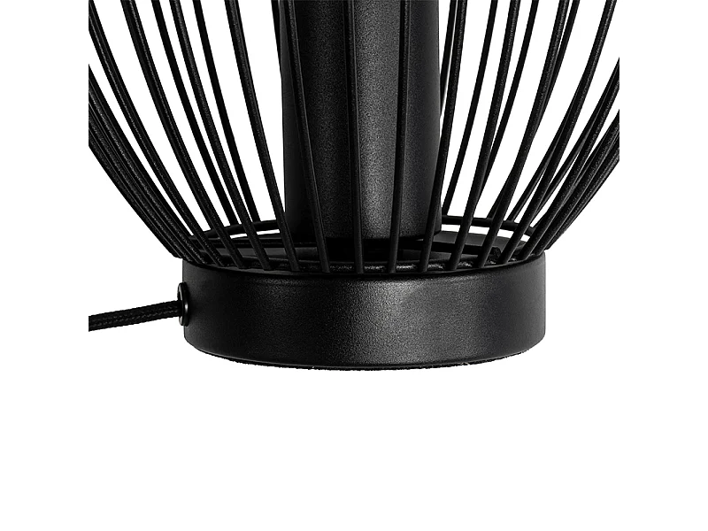 Lampe de table moderne noire 20 cm - Pua