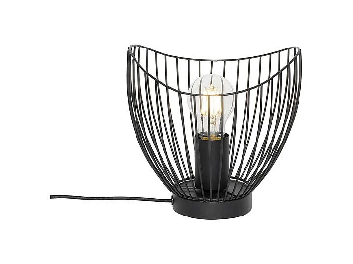 Lampe de table moderne noire 20 cm - Pua