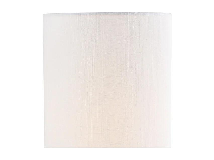 Lampe de table design abat-jour en lin noir blanc - Rich