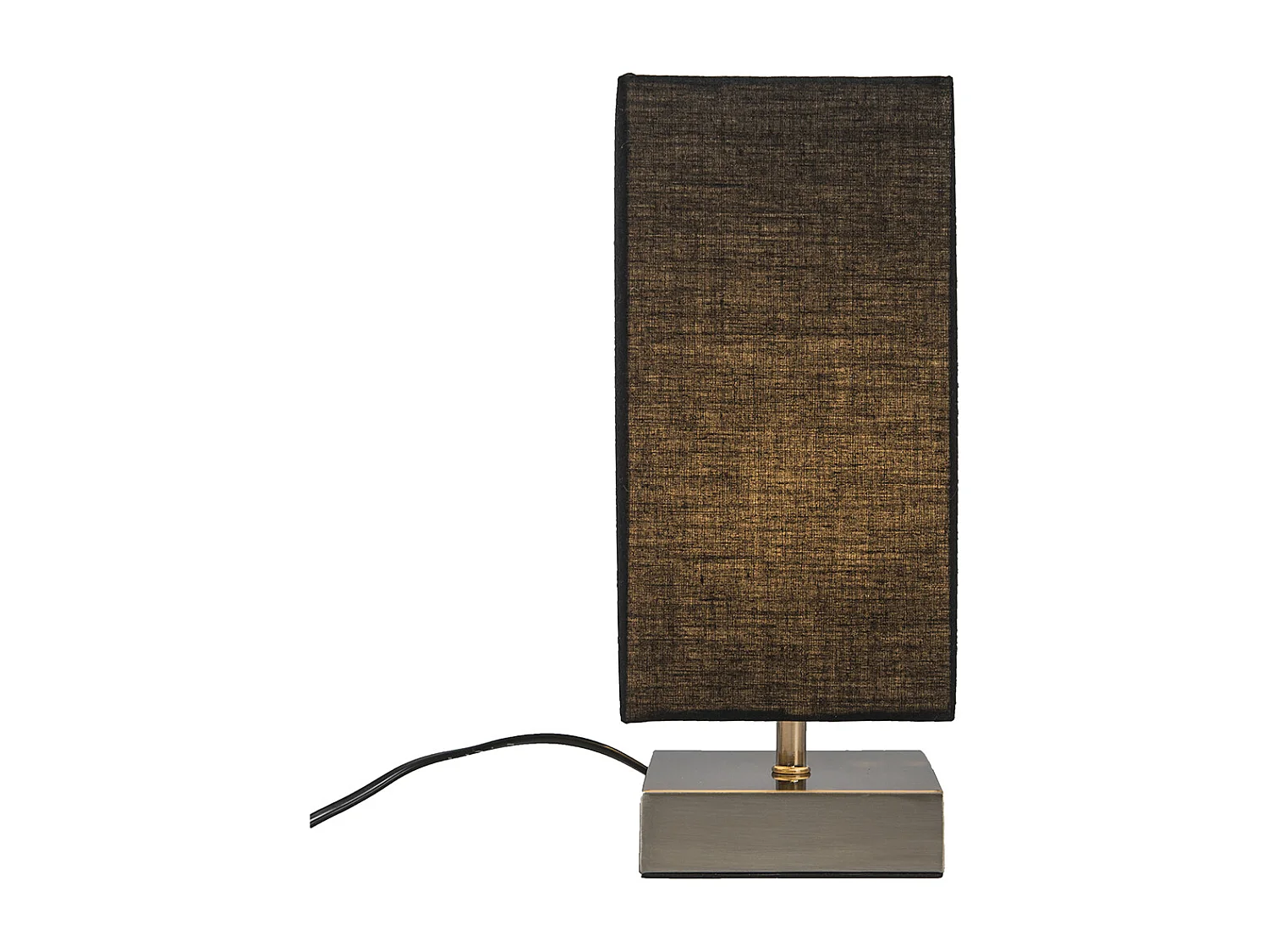 Lampe de table moderne noire avec acier - Milo