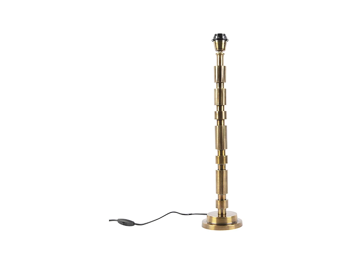 Lampe de table Art Deco en bronze sans abat-jour - Torre