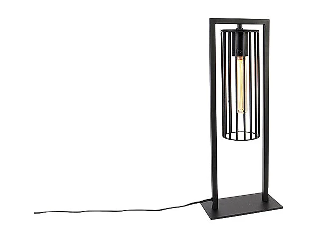 Lampe de table moderne noire - Balenco Wazo