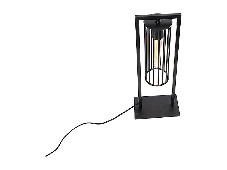 Lampe de table moderne noire - Balenco Wazo