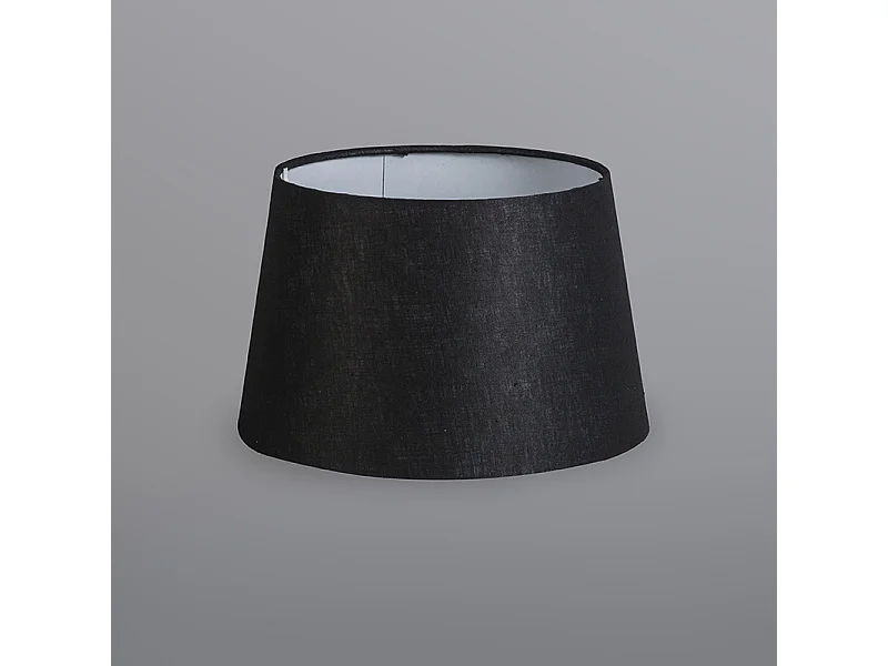 Lampe de table or/laiton avec abat-jour noir 25 cm réglable - Parte
