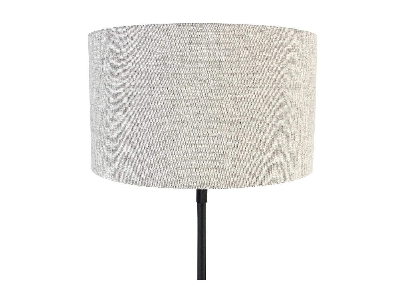 Lampe à poser noire orientable avec abat-jour gris clair 35 cm - Parte