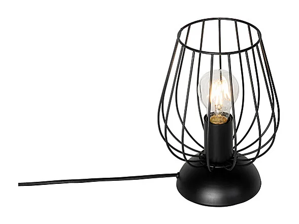 Lampe de table moderne filaire noire - Palica