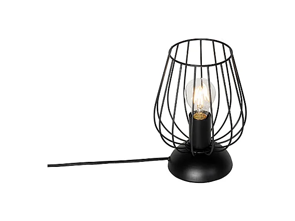 Lampe de table moderne filaire noire - Palica