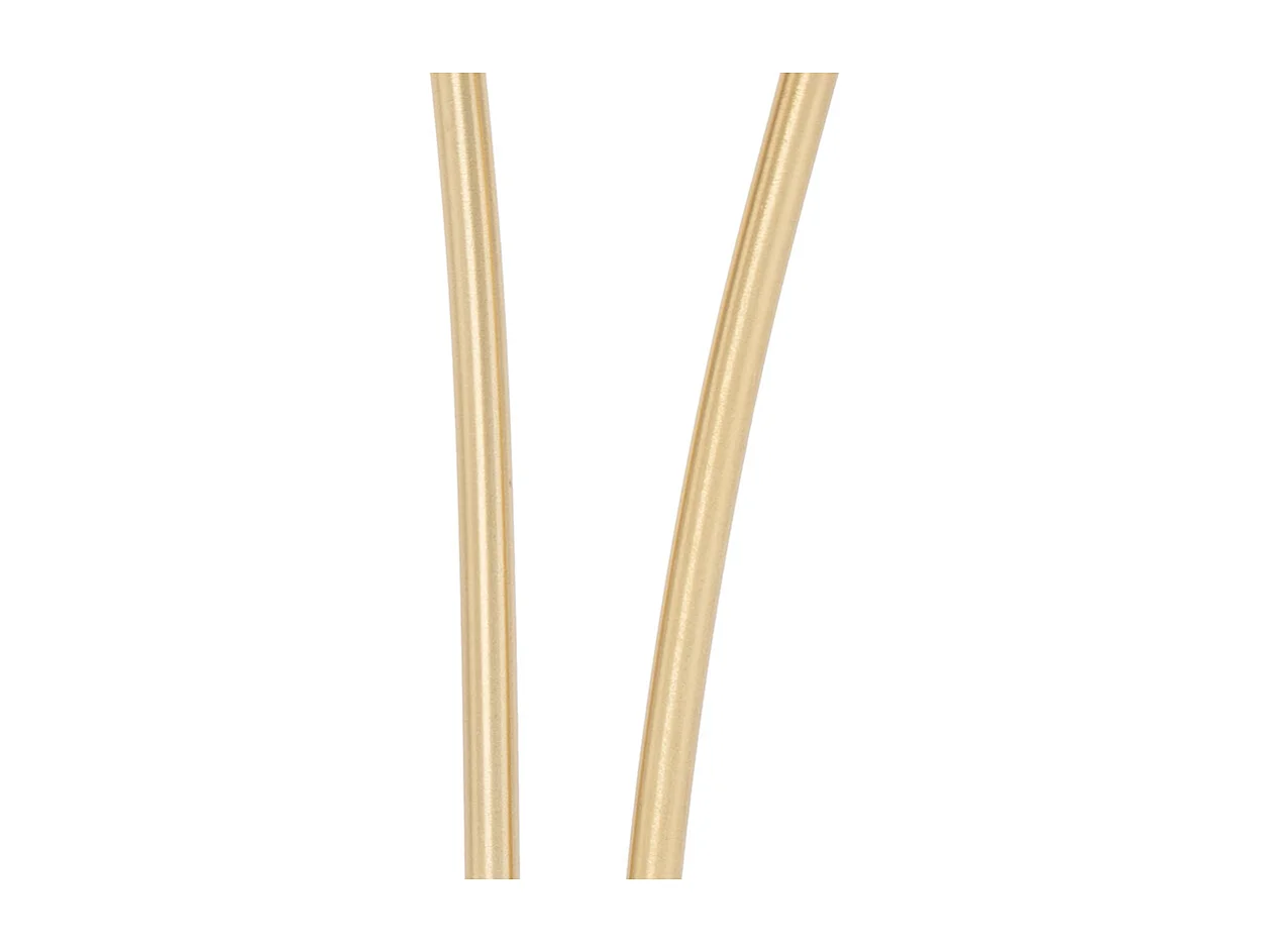 Lampe de table moderne dorée 2 lumières avec verre fumé - Athènes